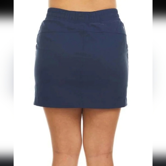 NWOT Pacific Trail Blue Skort Women's Small Stretch Skirt With Shorts - Picture 2 of 10